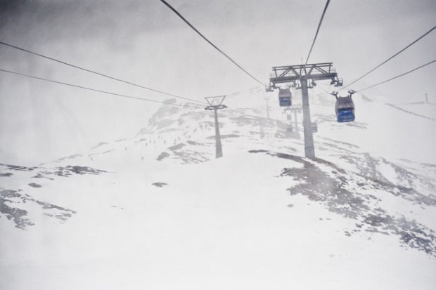 Gondelbahn am Hintertuxer Gletscher.