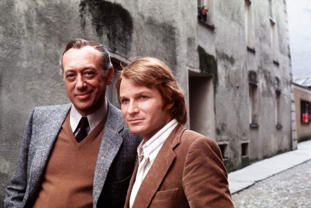 Fritz Wepper (re.) mit Co-Star Horst Tappert in "Derrick".