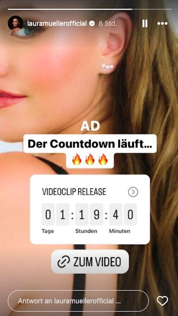 Ein Screenshot von Laura Müllers Instagram Story