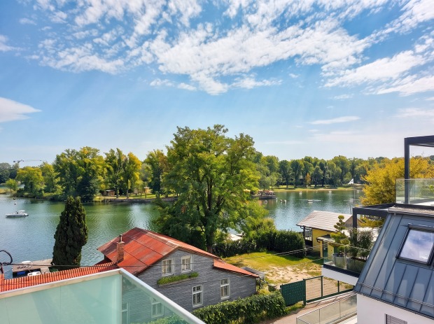 Ausblick auf die Alte Donau | Credit: Glorit Bausysteme