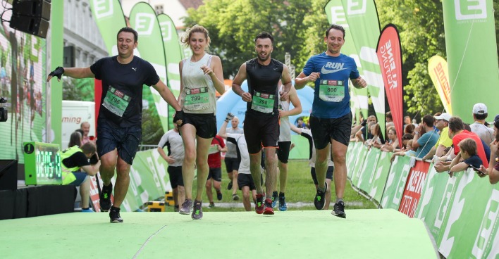 Zieleinlauf beim Grazathlon