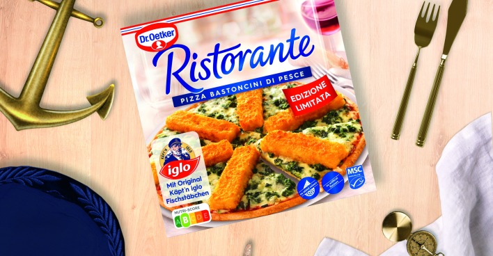 Fischstäbchenpizza