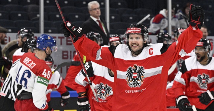 Österreichst Eishockey-Team bei der WM