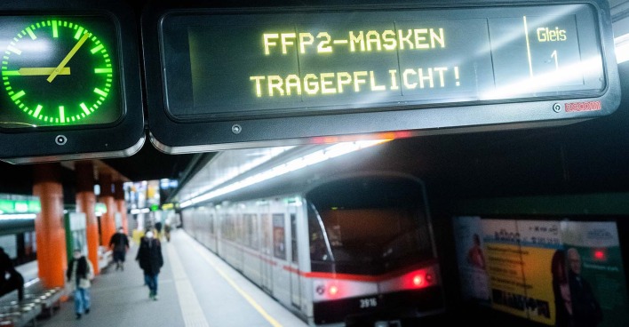 Bis 1. März galt in den Wiener-Öffis Maskenpflicht