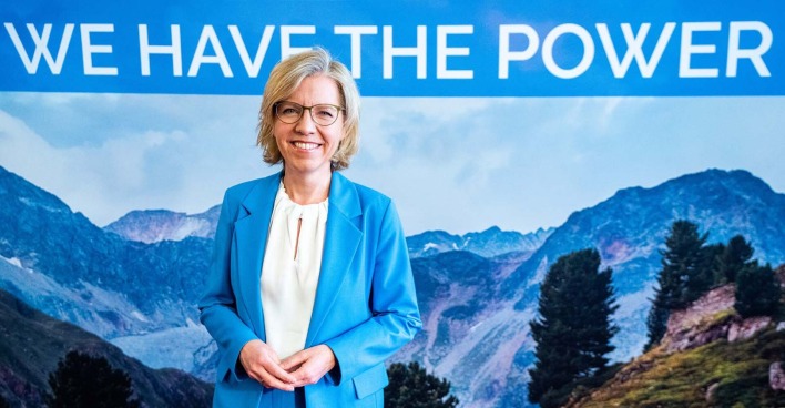 Umweltministerin Leonore Gewessler im Rahmen des Austrian World Summit