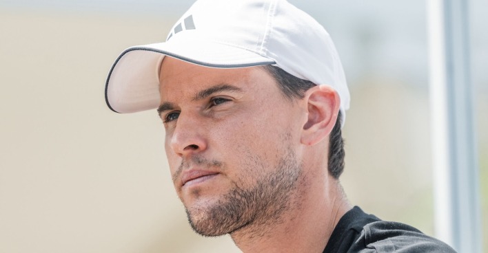 Dominic Thiem mit Kappe im Profil