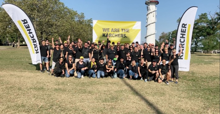 Das Team von Kärcher beim World Cleanup Day | Credit: Alfred Kärcher GmbH