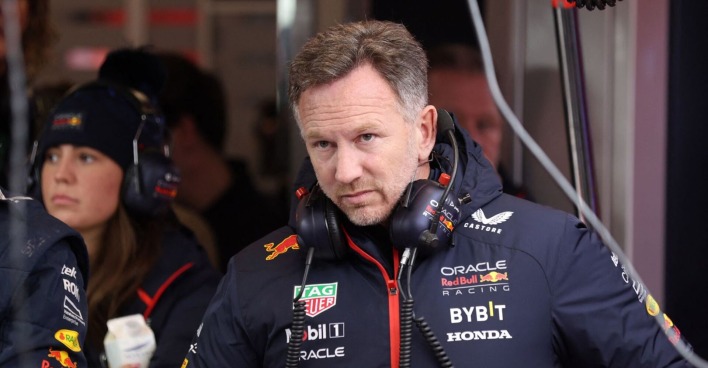 Christian Horner im Red Bull-Rennstall.