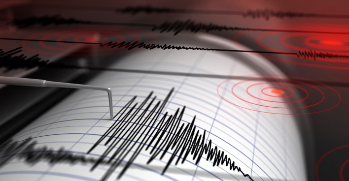 Seismograf schlägt aus