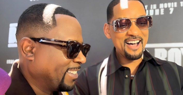 Will Smith und Martin Lawrence bei einem Event.