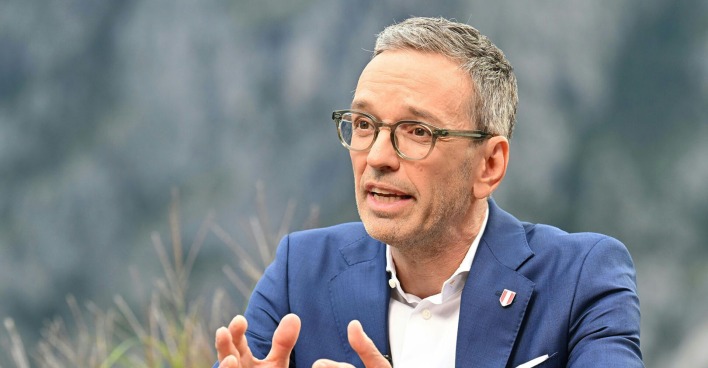 FPÖ-Chef Herbert Kickl im Rahmen des ORF-Sommergesprächs 2024