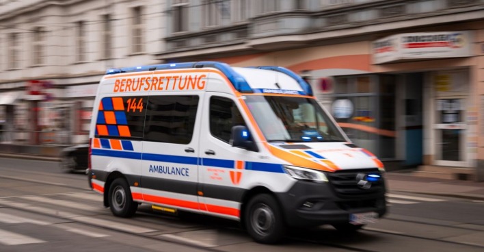 Rettungswagen im Einsatz