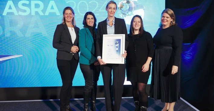 Übergabe des ASRA-Awards an die Volksbank Wien AG