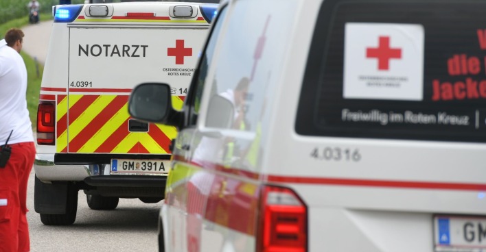 Rettungswägen im Einsatz