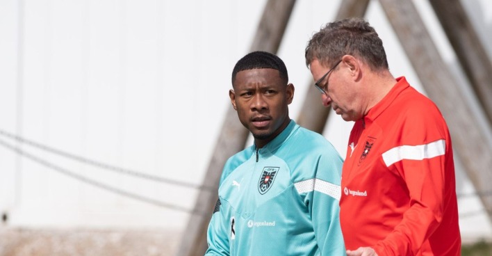 David Alaba und Ralf Rangnick