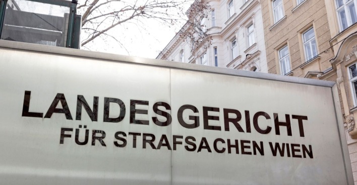 Außenansicht des Wiener Landesgerichts