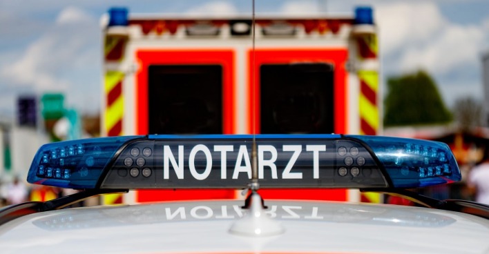 Notarztwagen im Einsatz in Deutschland