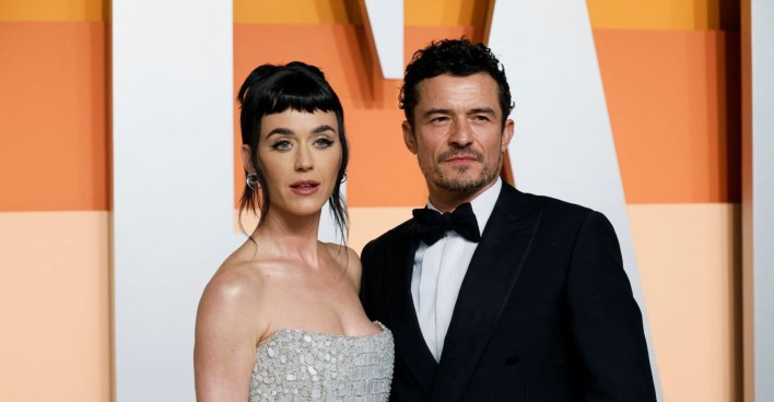 Katy Perry und Orlando Bloom auf dem roten Teppich