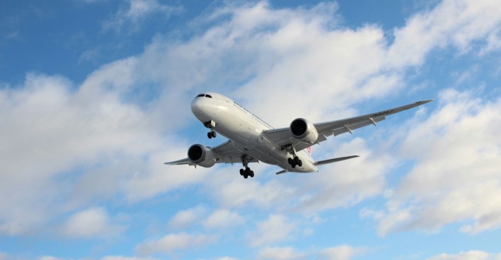 Flugzeug in der Luft