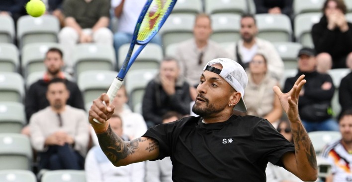 Nick Kyrgios während eines Tennismatches