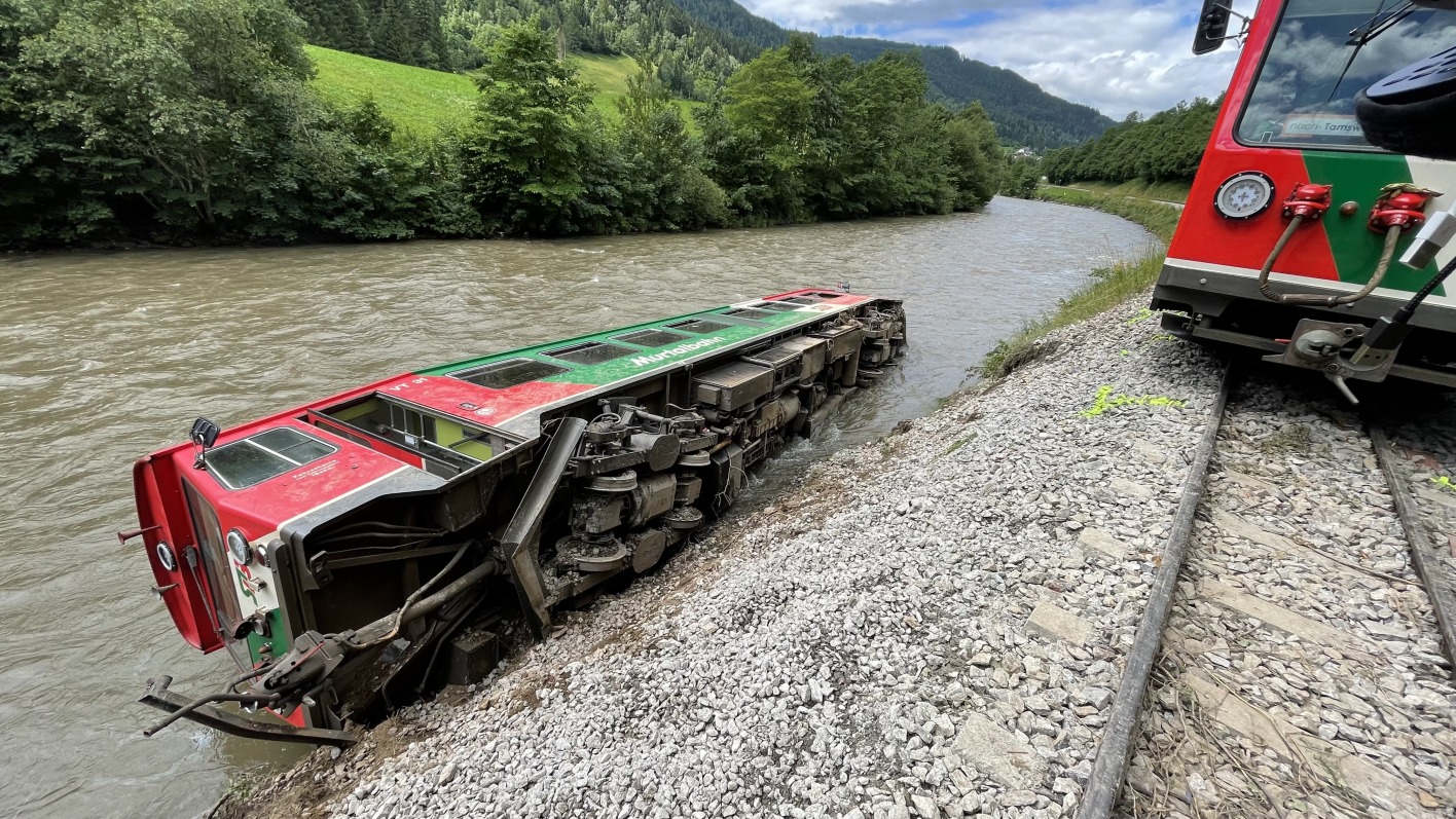 Zugunglück in der Steiermark