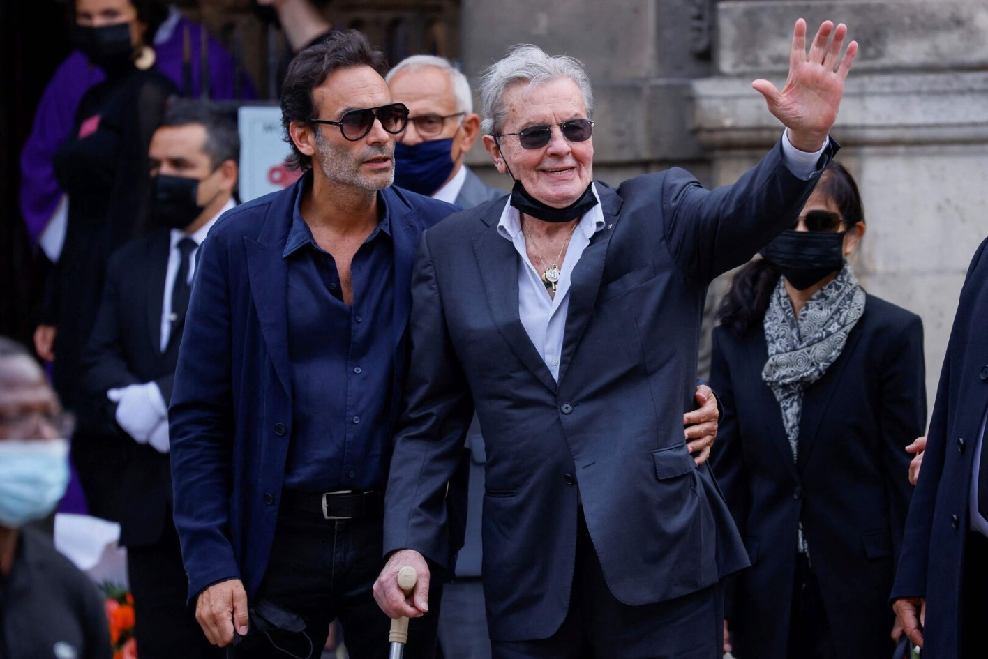 Alain Delon mit seinem Sohn
