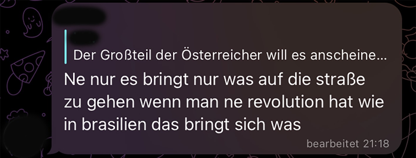 Telegram-Nachricht