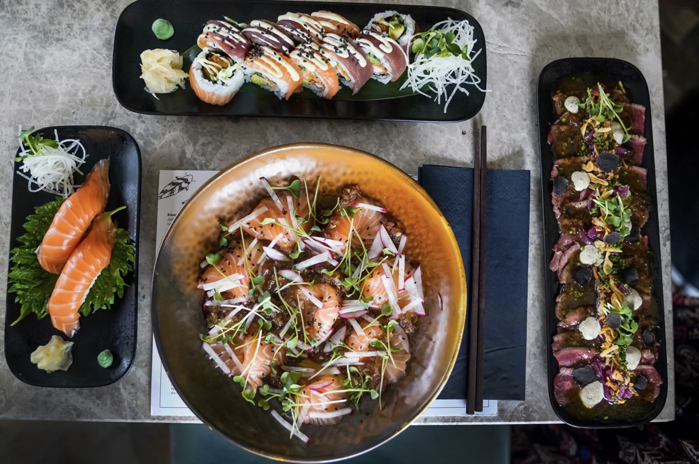 Essen im Kombu