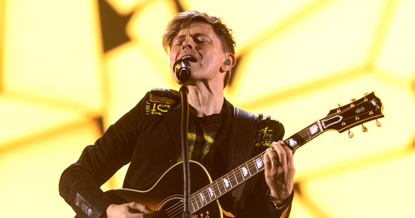 Michael Patrick Kelly live bei einem Konzert seiner "B.O.A.T.S."-Tour in der Messehalle Erfurt 2023.