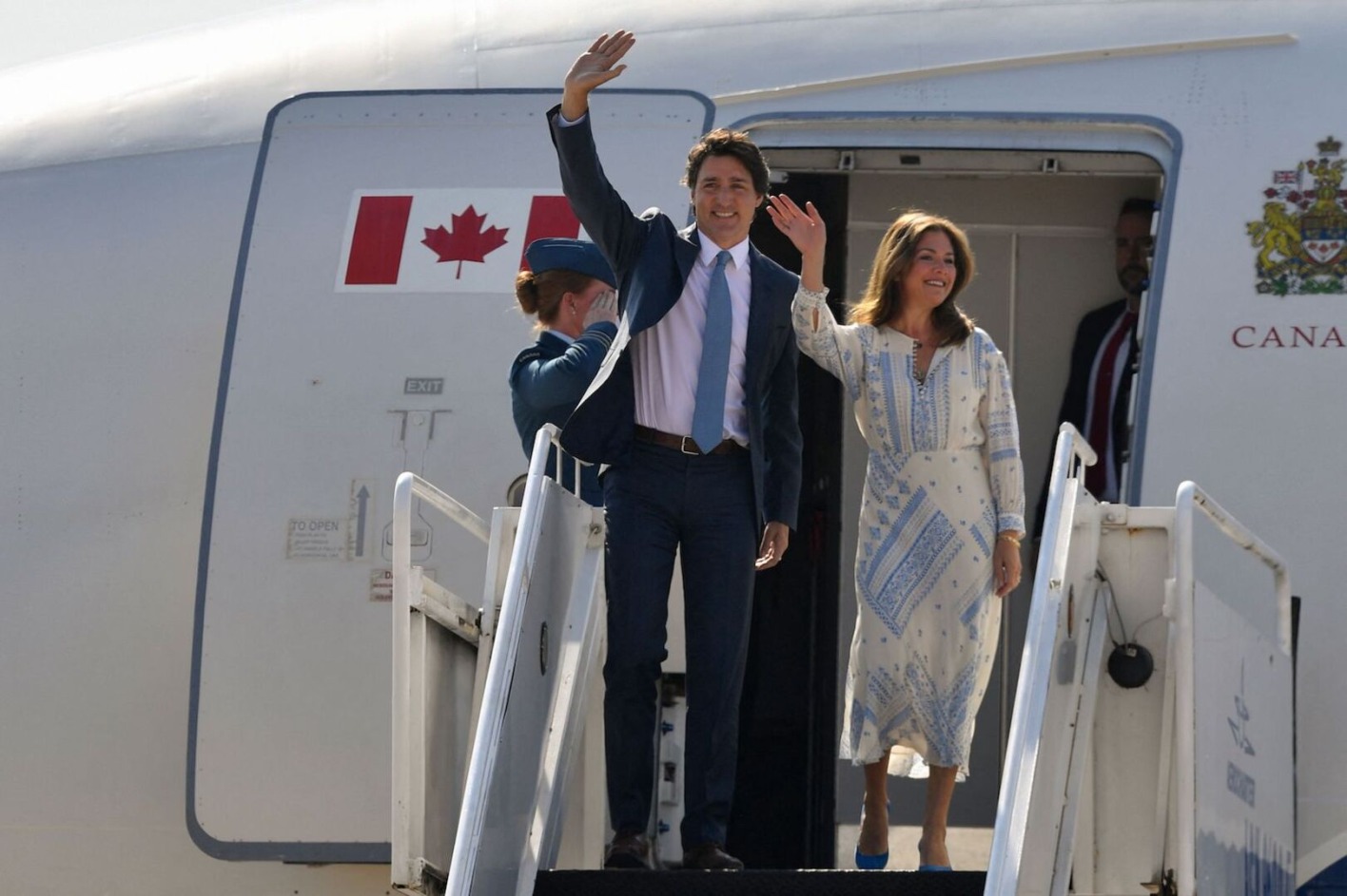 Kanadas Premier Justin Trudeau und seine Frau Sophie