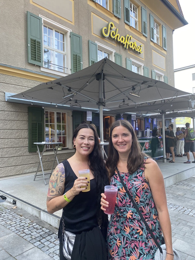 Yumiko Pöllner-Ishii (Frastanz) und Andrea Kremnitz (Giesingen) (v. li.)