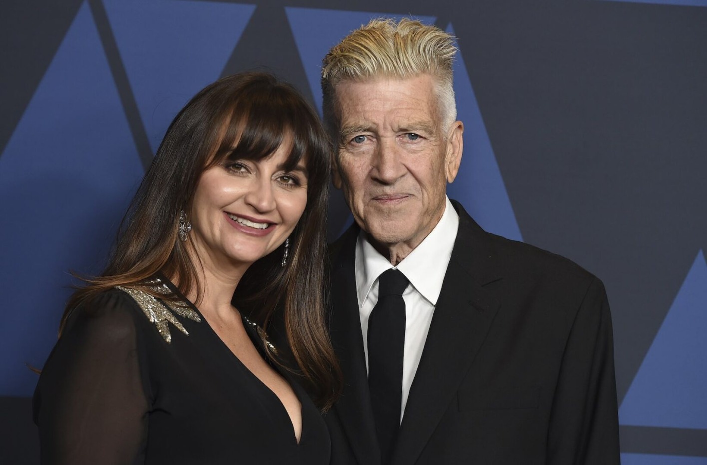 David Lynch mit seiner Frau Emily bei einer Preisverleihung.