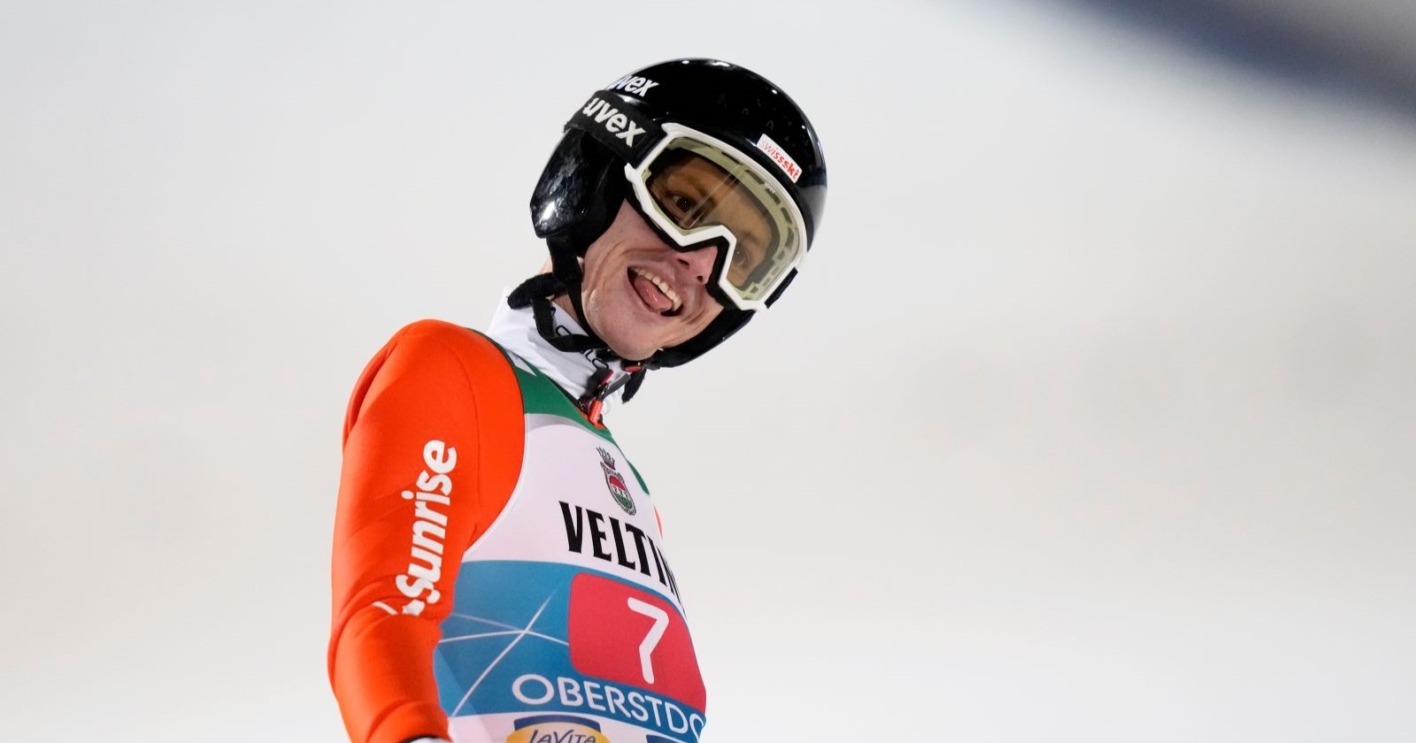 Gregor Deschwanden in Oberstdorf.