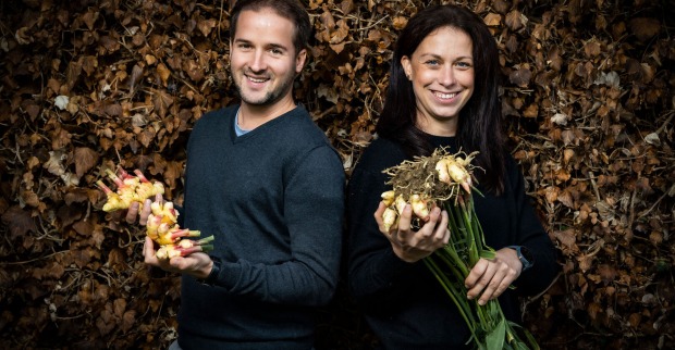 Irene Gombotz und Armin Lenz von den „jungen WILDEN Gemüsebauern“