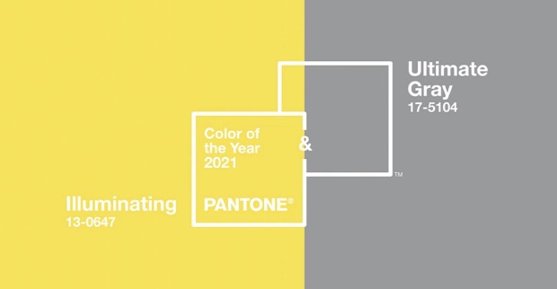 Die Pantone Trendfarben 2021, Ultimate Grey und Illuminating