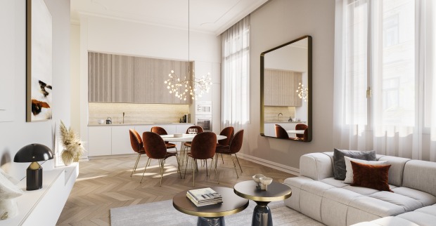 Wohnzimmer in den Telegraph Yards