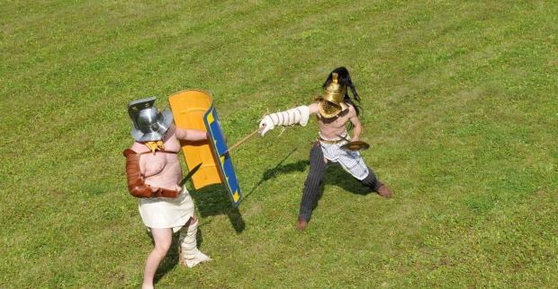 Gladiatorenkampf im Experiment