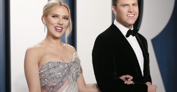 Scarlett Johansson und Colin Jost