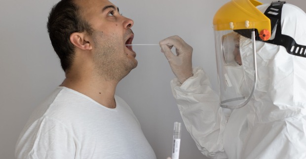 Probenentnahme PCR-Test