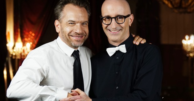 Kabarettisten Robert Kolar und Alexander Kuchinka