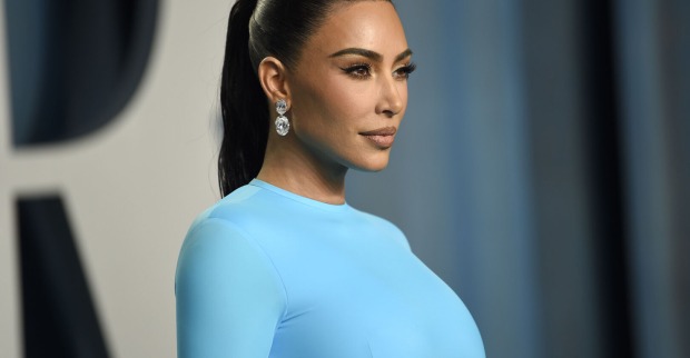 Kim Kardashian auf der Vanity Fair Oscar Party.