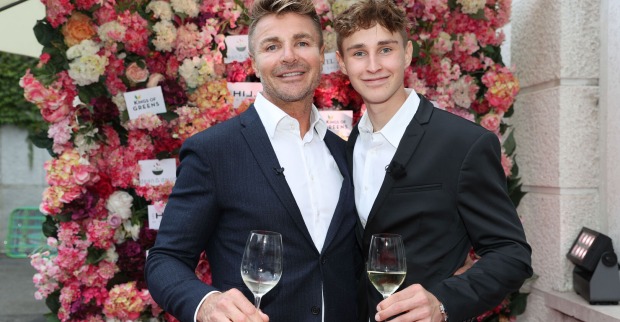 Leo Hillinger und sein Sohn Jack