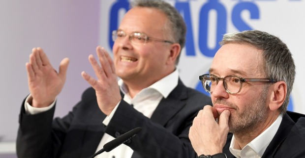 : FPÖ-Chef Herbert Kickl und Gesundheitssprecher Gerald Hauser im Rahmen einer Pressekonferenz