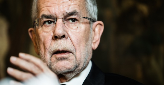 Der amtierende Bundespräsident Alexander Van der Bellen