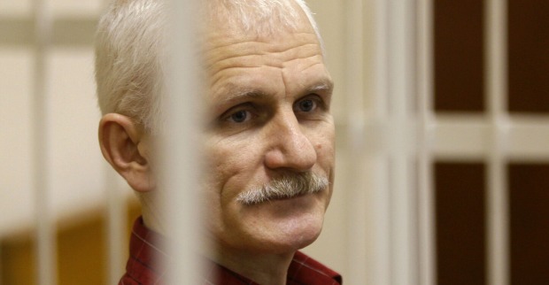 Ales Bialiatski Credit: Sergei Grits / AP / picturedesk.com