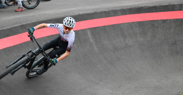 Biker auf der Strecke