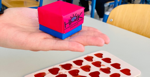 Gummiherzen selbst produziert