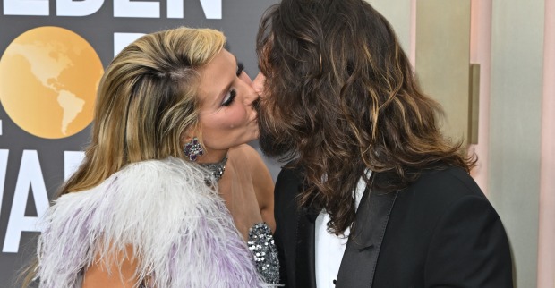 Heidi Klum und Tom Kaulitz küssen sich