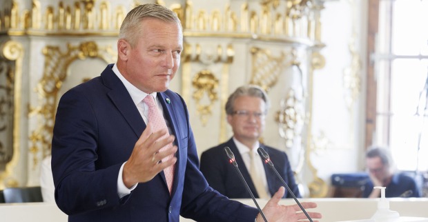 Mario Kunasek bei einer Rede im steirischen Landtag