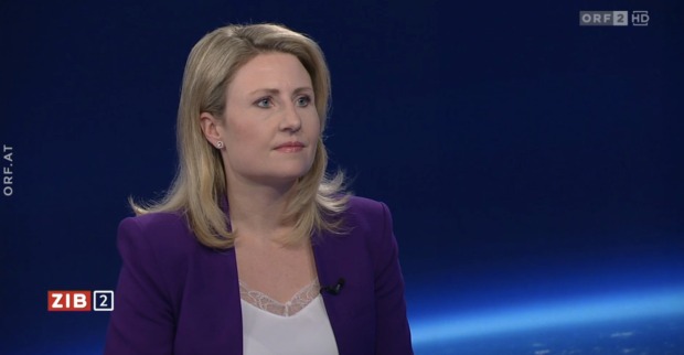 Medienministerin Susanne Raab im ZIB2-Interview